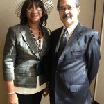 Dorris Ellis(left) stands with Judge Haynes after being sworn into the NNPA board.