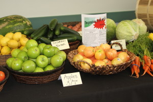 Farmers market provided fresh vegetables and fruit for D.A.W.N. participants.