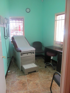 One of the six exam rooms.