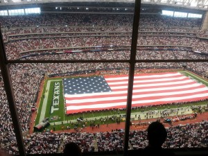 Game Day Opener record attendance at NRG, crowd of 71770.    