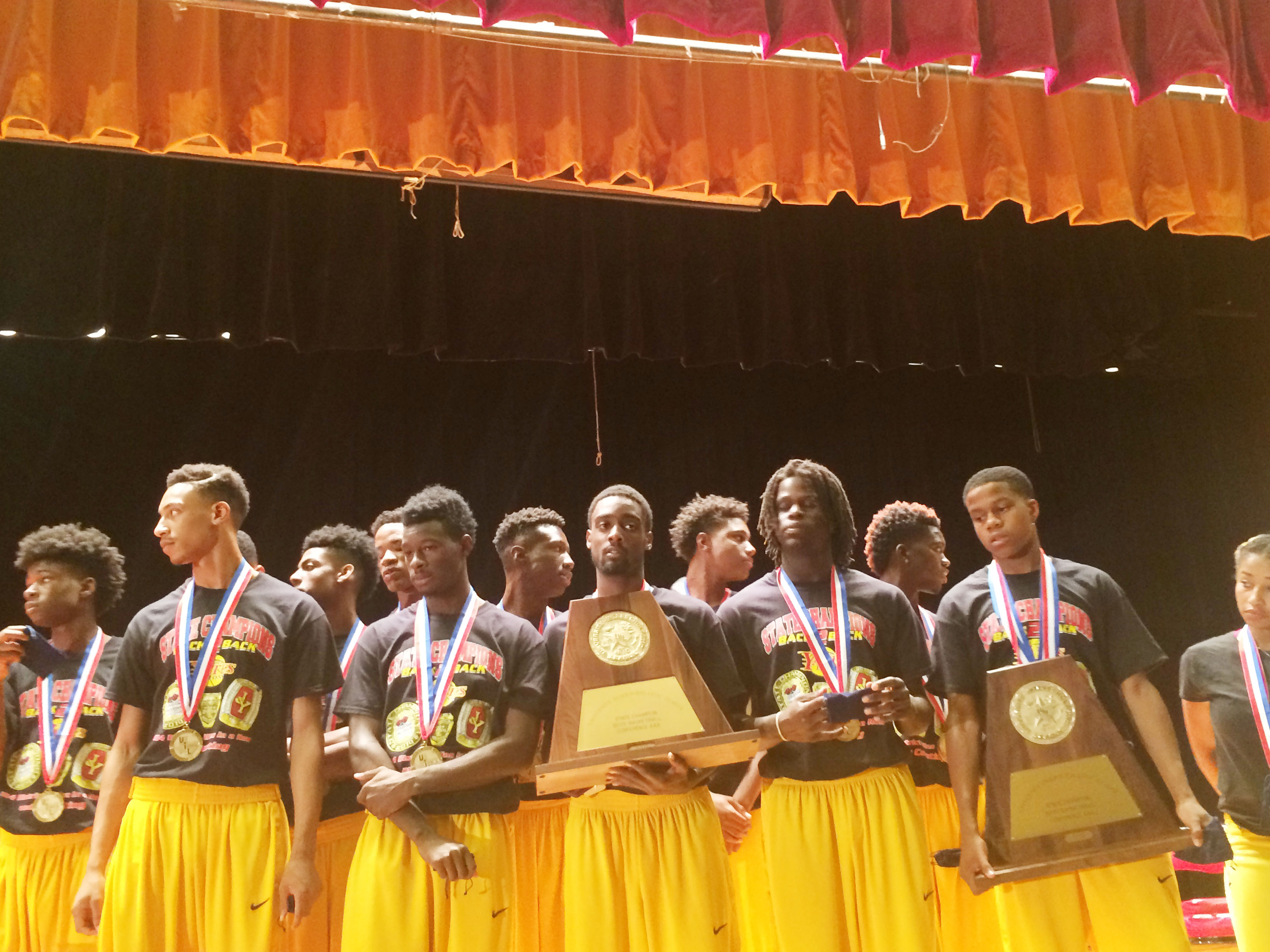 Yates Championship Basketball team