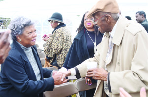 Ms. Randle and Ovide Duncantell after the Donors Ceremony