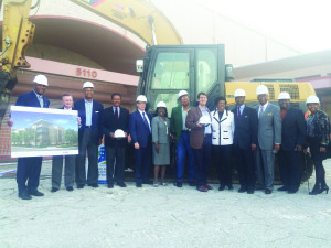 Vested partners in the Villages at Palm Center gather the day before demolition.