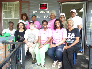 Members of the “Family Strengthening” committee who participated are:  Sitting-Delores, Stephanie Trouillier Johnson, Brian Fox, Priest, Our Mother of Mercy Church, Jackie Davis Gilmore, chapter vice president, Be’Atrice Randall and Carolyn Woodard; Standing-Thelma Johnson, Gwen Allen, Victoria McClain, Gayle Brown and Ruth Ferguson